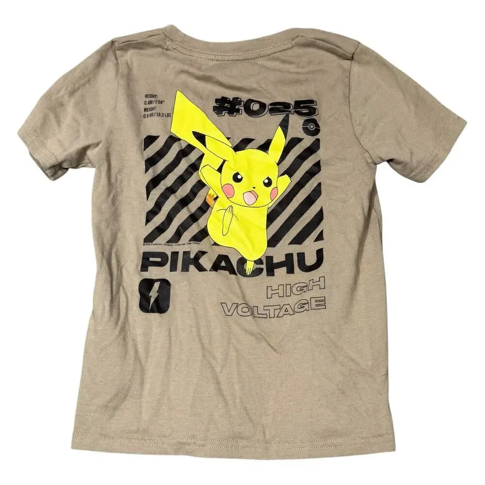 Abercrombie Kids Pokémon Pikachu High Voltage Graphic Tee Size 5/6